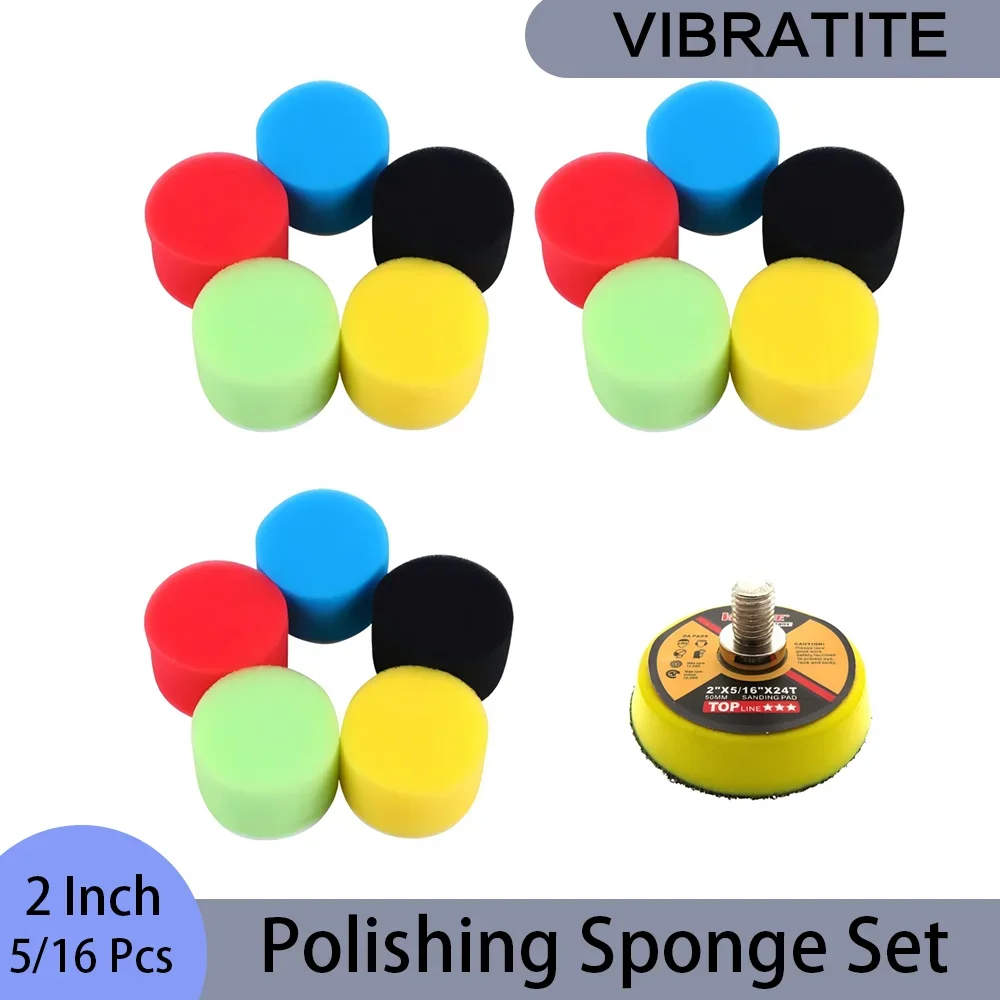 Polish Pad Set Buffer - مجموعة إسفنجات تلميع 2 بوصة، 5/16