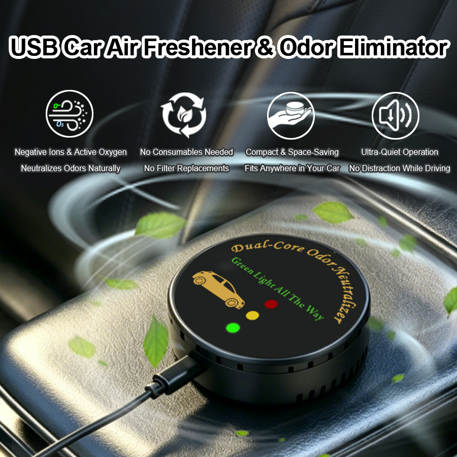 Odor Eliminator Car - منقي هواء للسيارة، بدون فلتر، يعمل