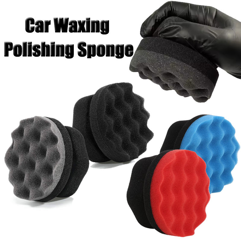 Wax Applicator Pad - سيارة الشمع إسفنجة تلميع سداسية قبضة