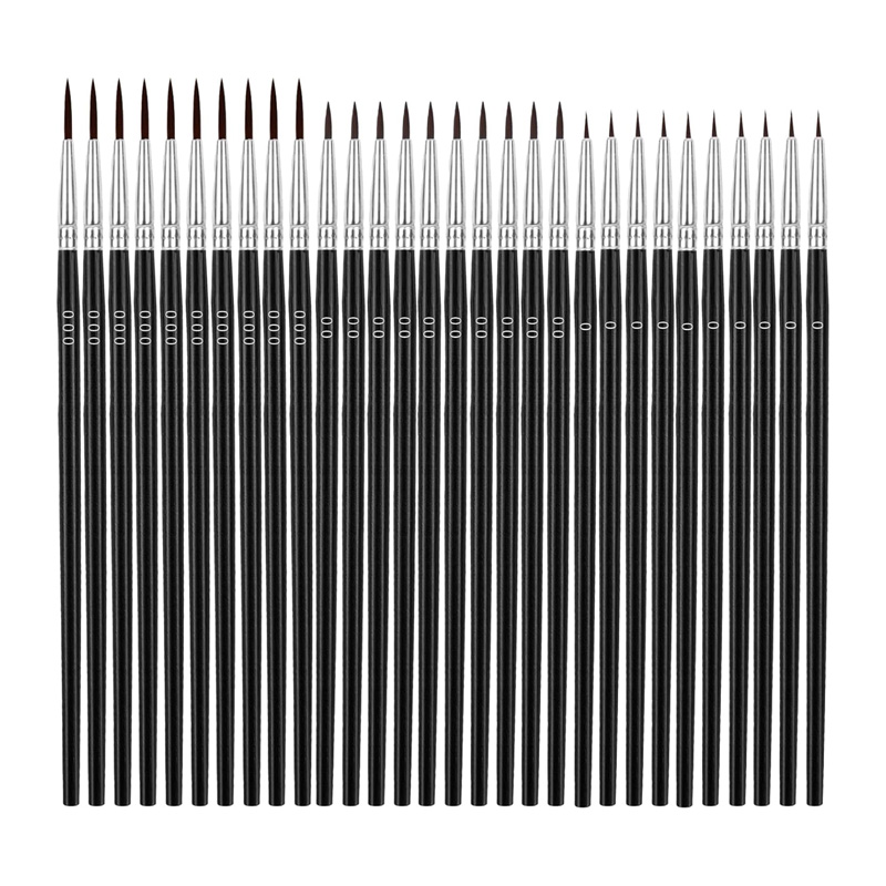 Detailing Brush Set - 30 قطعة من فرش الطلاء الدقيقة،