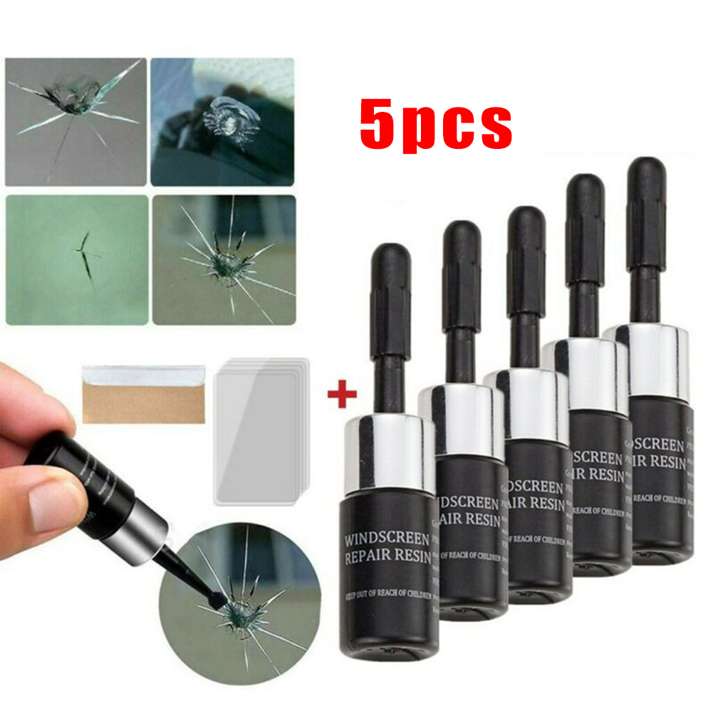 Glass Cleaner Streak - 5 قطعة الزجاج الأمامي للسيارات الكراك