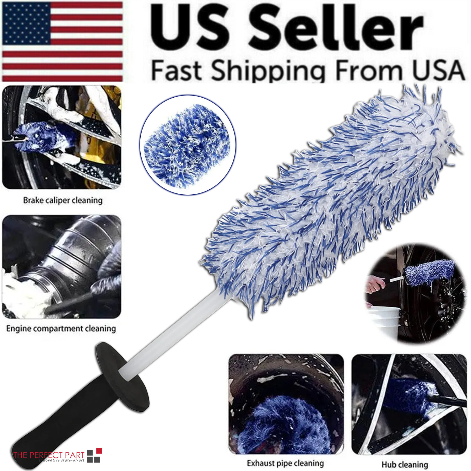 Wheel Cleaner Alloy - فرشاة تنظيف عجلات السيارات المصنوعة من
