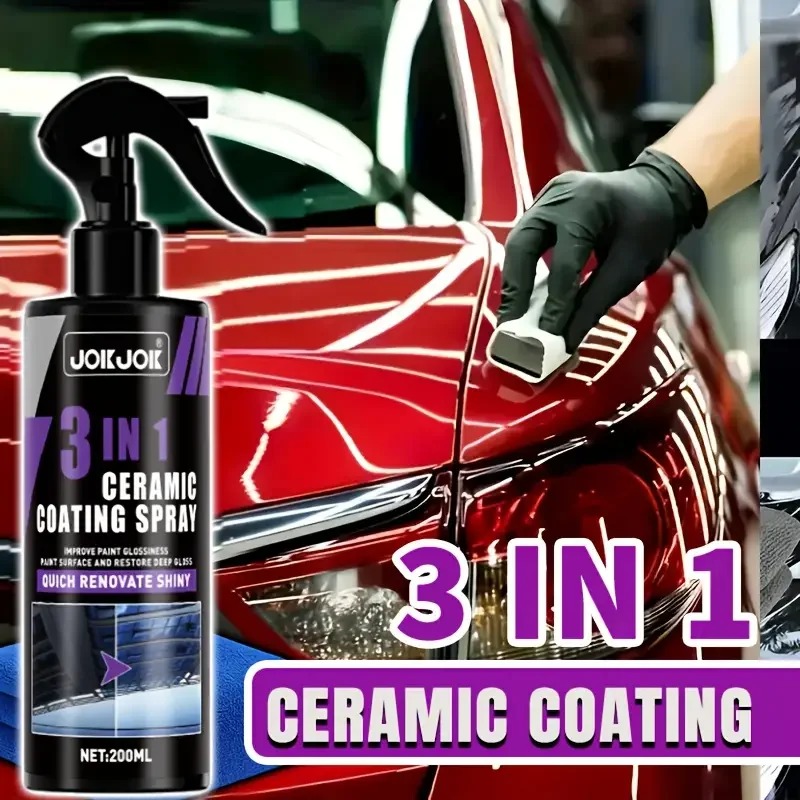 Car Wax Ceramic Coating - رذاذ طلاء سيراميك للسيارات 3 في