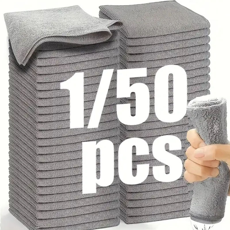 Microfiber Towel Detailing - 1/50 قطعة قماش تنظيف ستوكات منشفة