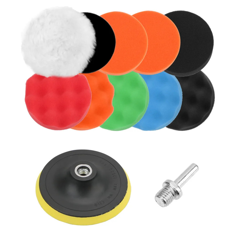طقم 12 قطعة من وسادات تلميع ال - مراجعة Polish Pad Set Buffer وسعره
