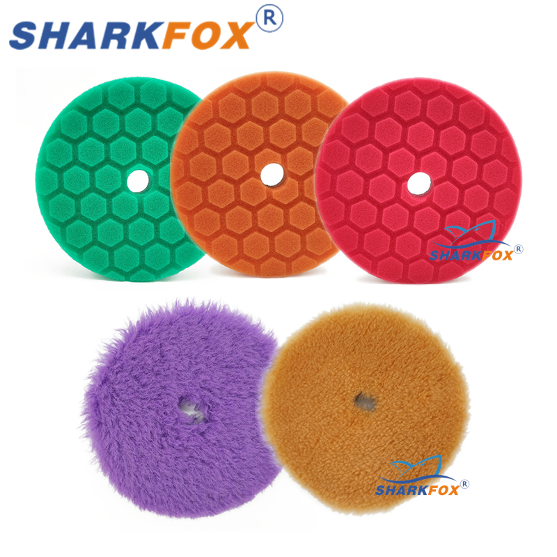 Sharkfox 5 قطع/مجموعة 5 بوصة ( - مراجعة Polish Pad Set Buffer وسعره