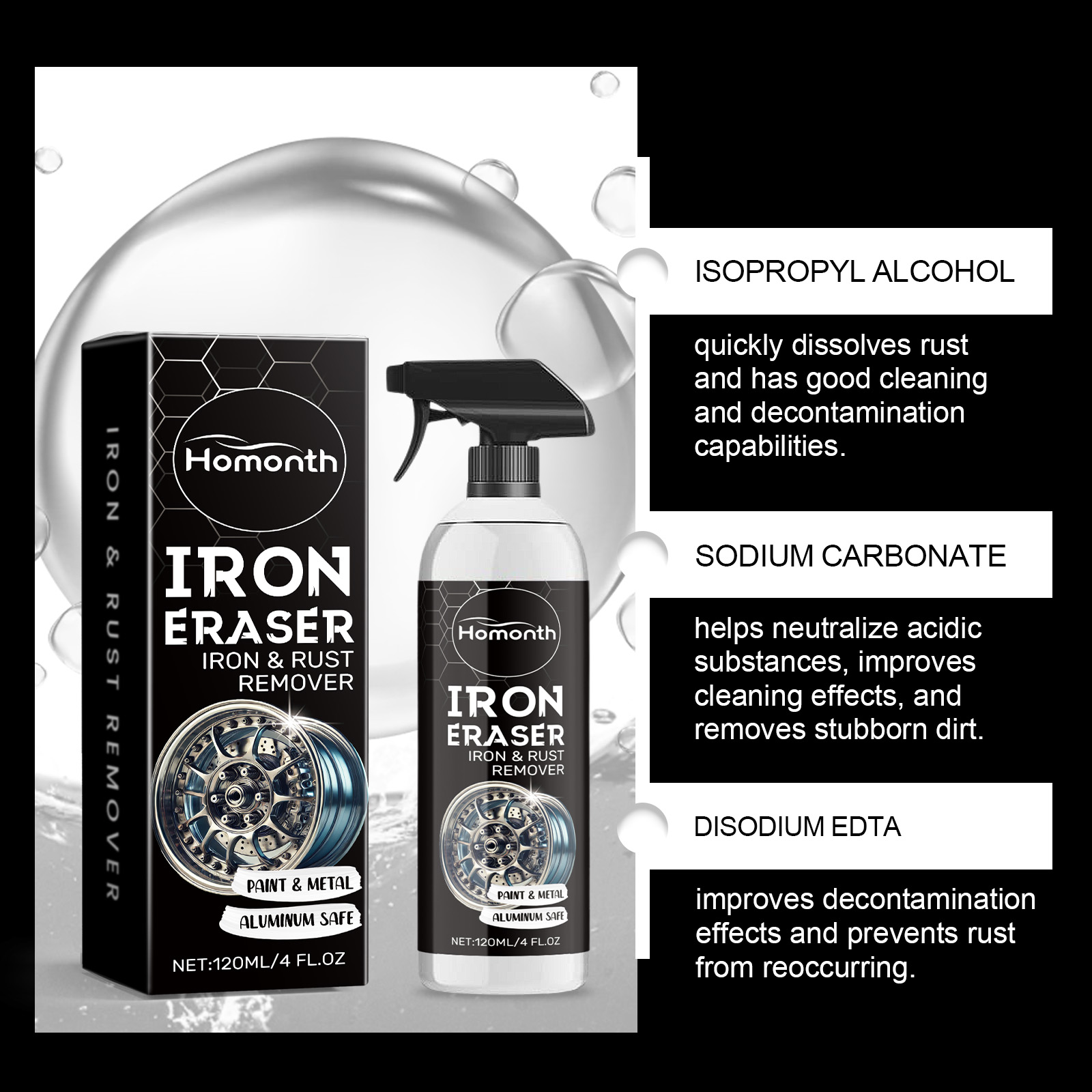 بخاخ مزيل صدأ عجلات السيارة، م - مراجعة Wheel Cleaner Alloy وسعره