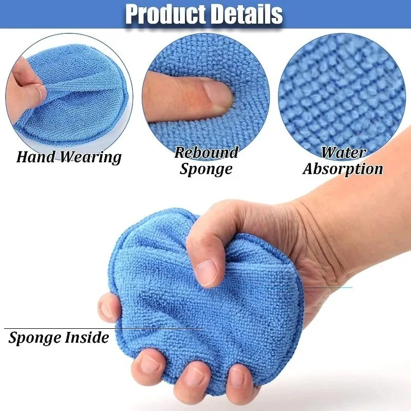 10 قطع من إسفنجات تلميع السيار - مراجعة Wax Applicator Pad وسعره