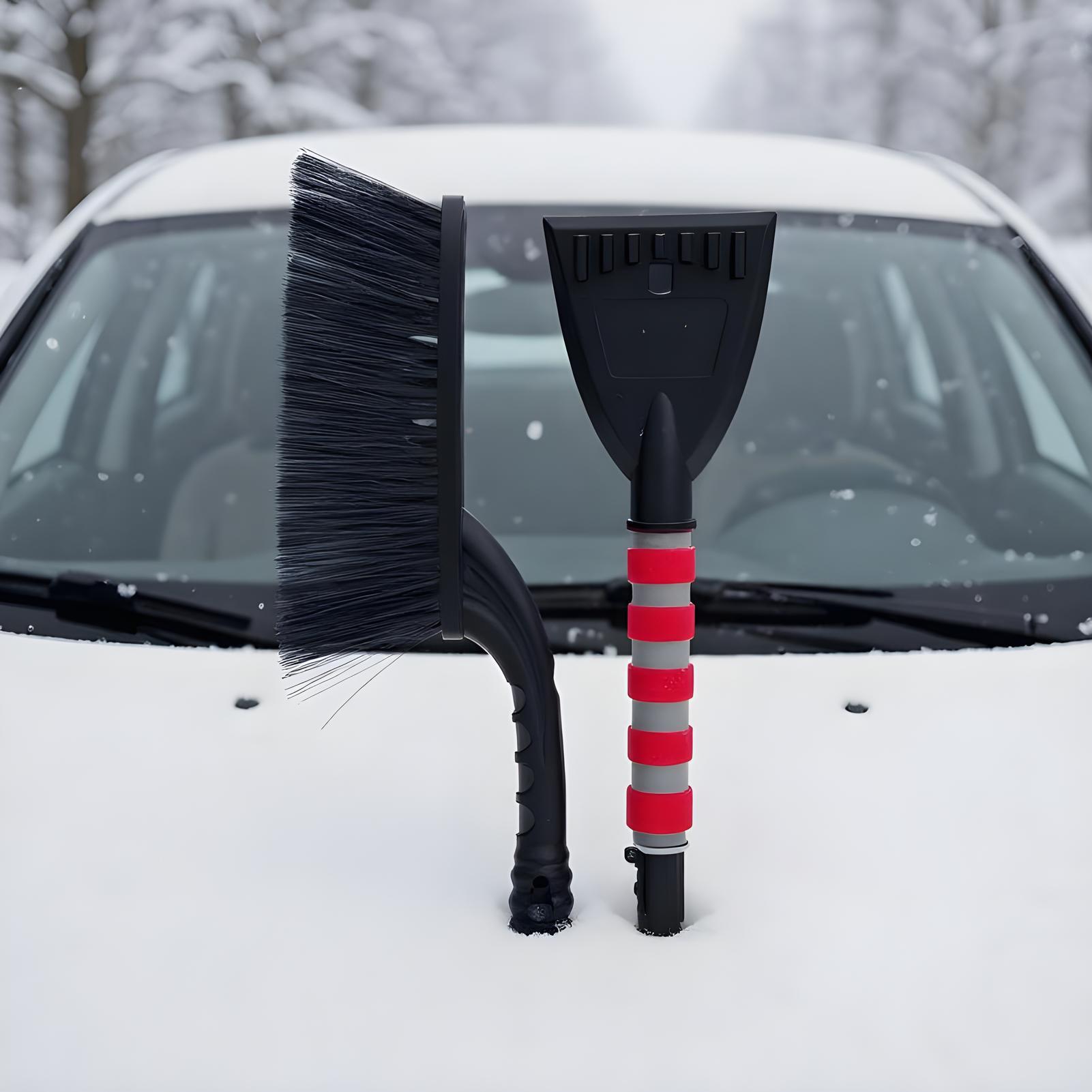 مكشطة السيارة فرشاة الثلج الزج - مراجعة Car Cleaning Brush وسعره