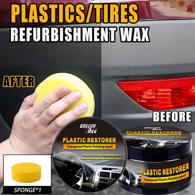 منتج GREEDY TREE لتجديد البلاس - مراجعة Trim Restorer Plastic وسعره
