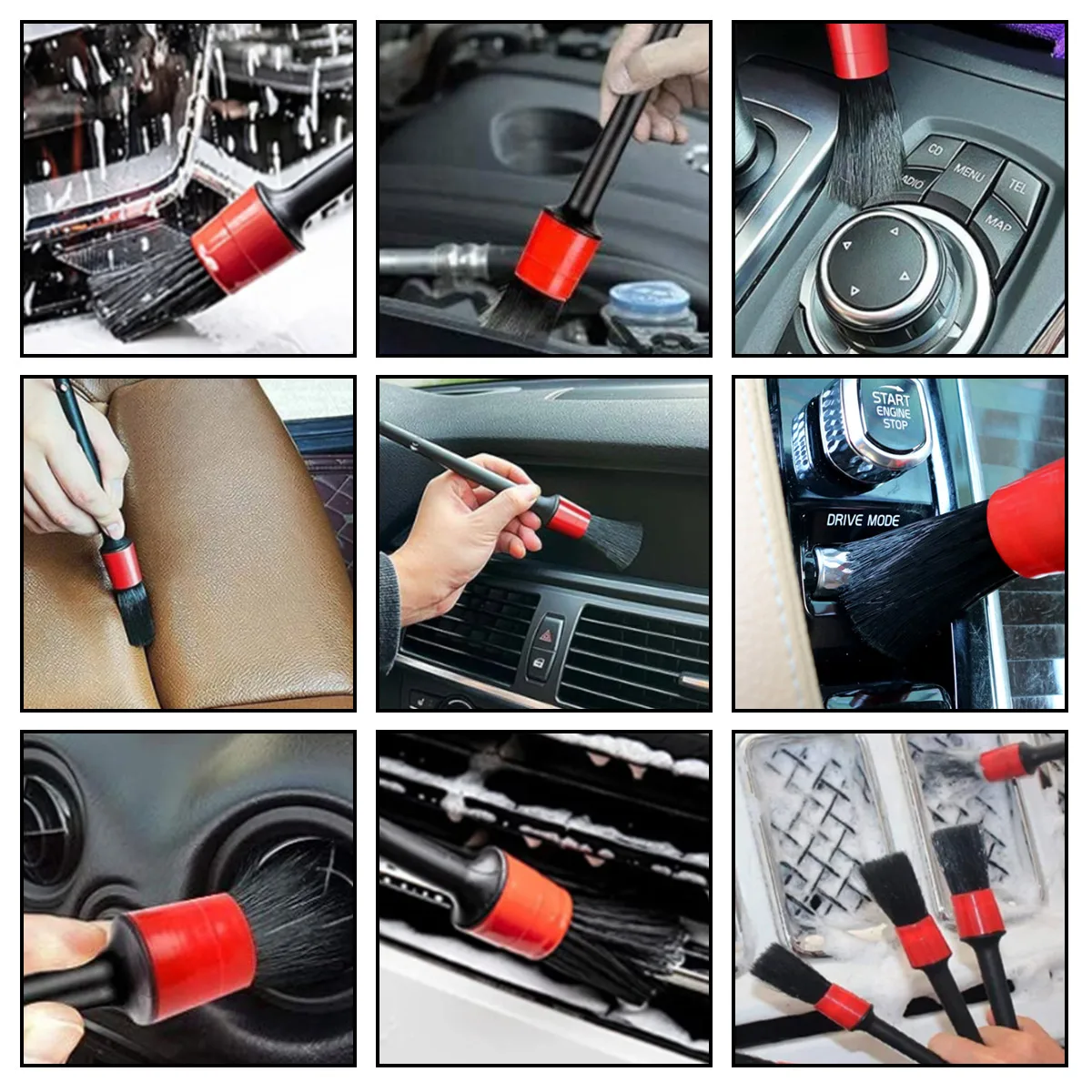 طقم تنظيف تفاصيل السيارة مكون  - مراجعة Dirt Brush Interior وسعره