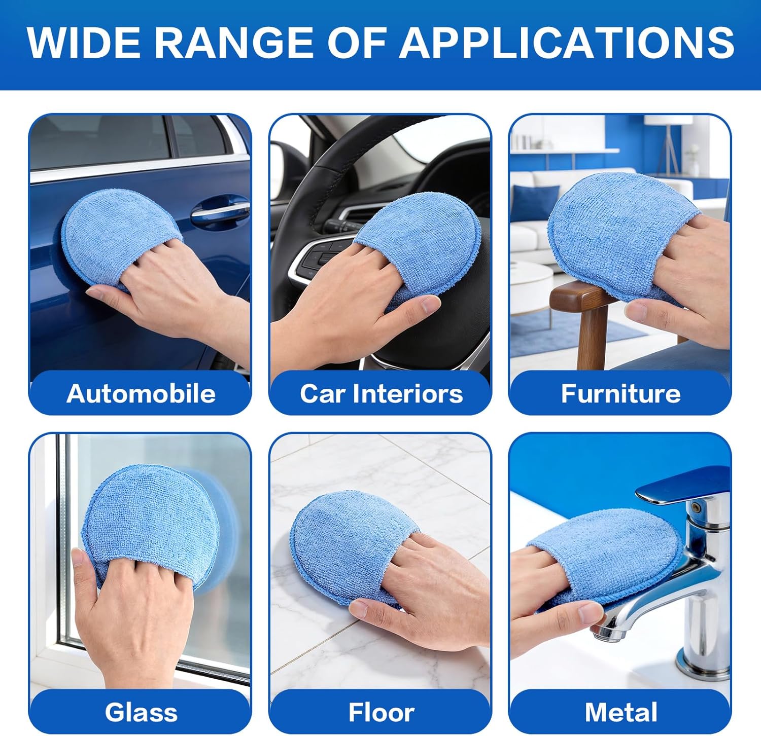 فرشاة إسفنجية لتنظيف السيارات، - مراجعة Wax Applicator Pad وسعره
