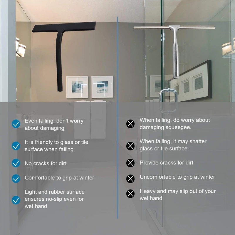 ممسحة سيليكون سوداء غير لامعة  - مراجعة Glass Cleaner Streak وسعره
