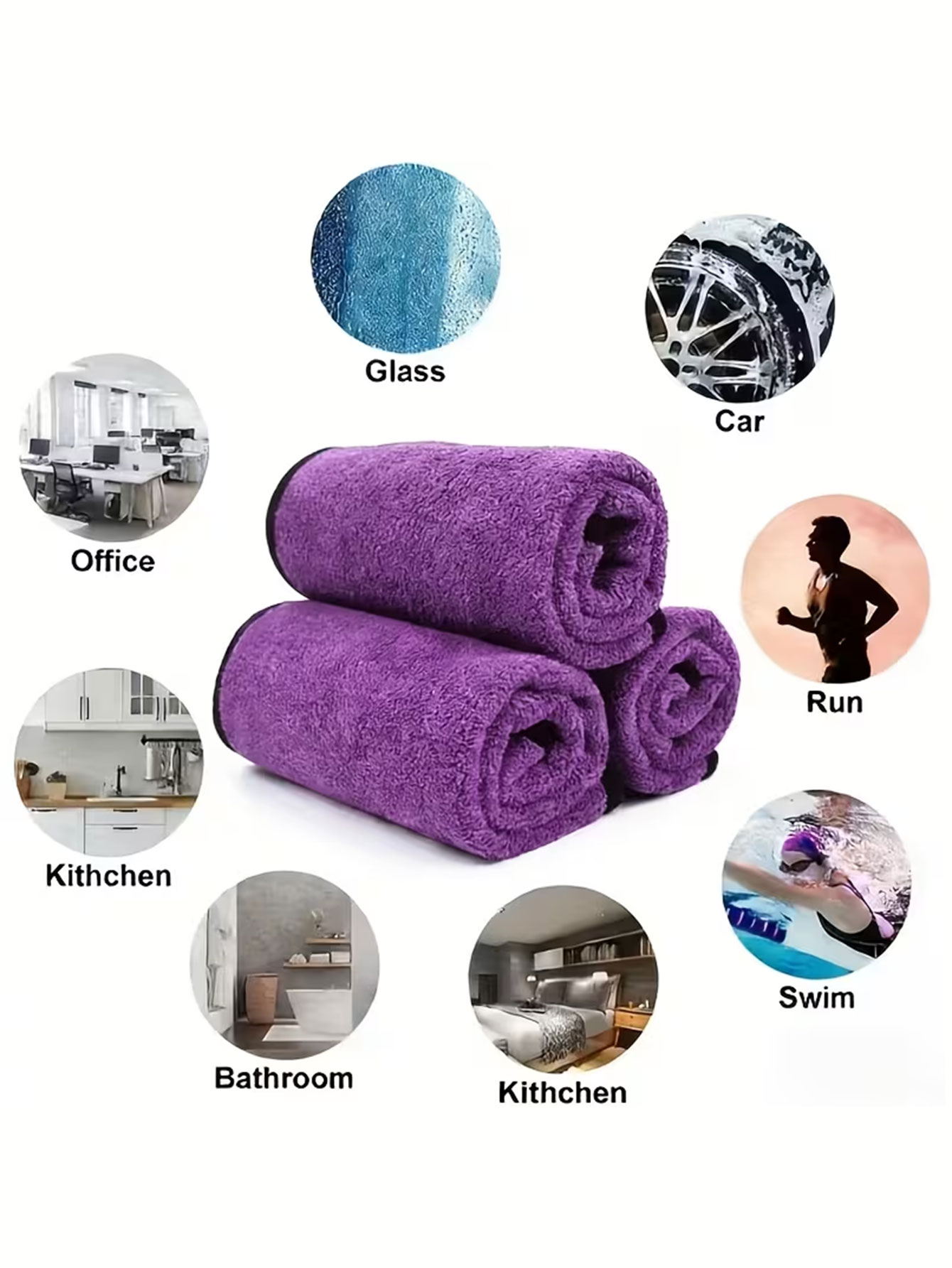 مجموعة من 10 قطع من قماش التنظ - مراجعة Microfiber Towel Detailing وسعره