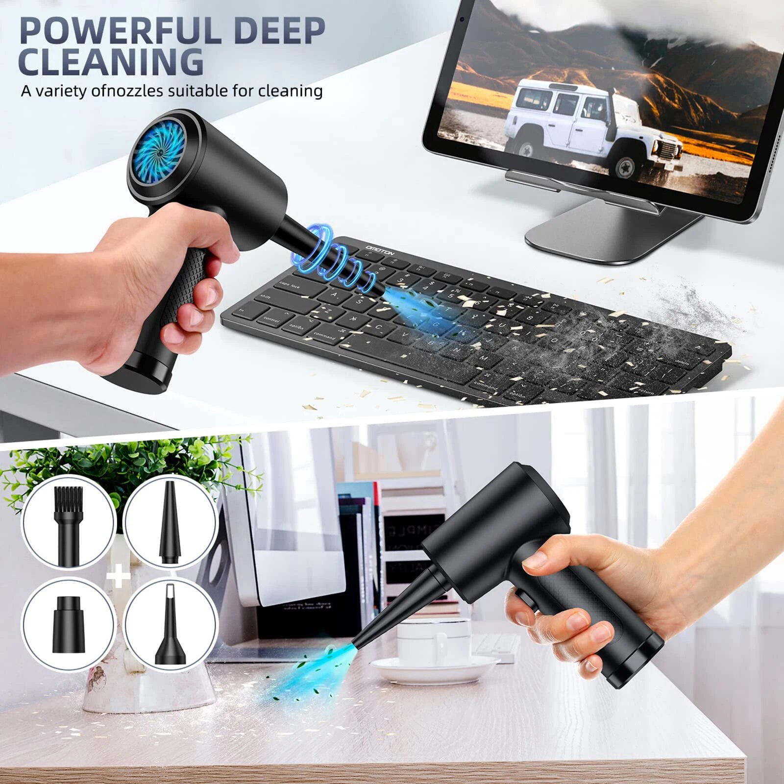منفاخ هواء مضغوط كهربائي قابل  - مراجعة Dryer Car Blower وسعره