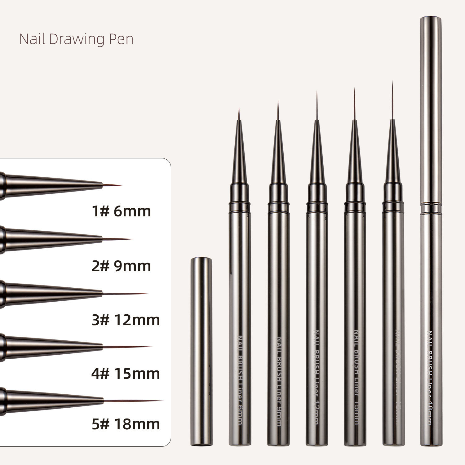 مجموعة من 1/3/5 فرش رسم للأظاف - مراجعة Detailing Brush Set وسعره