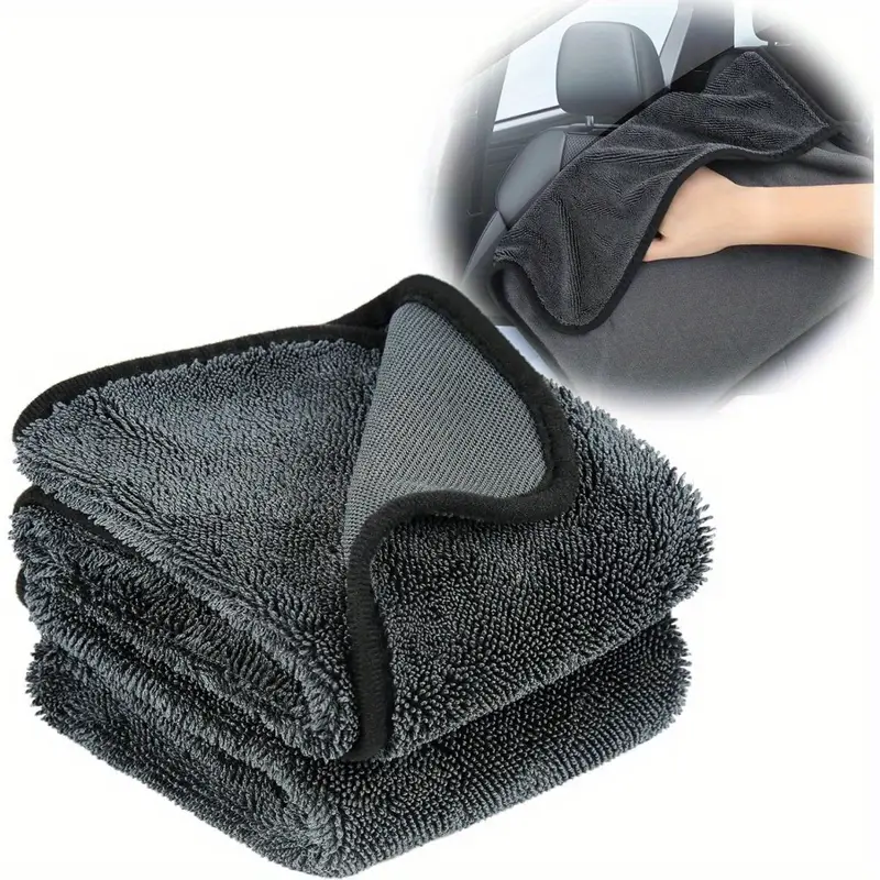 1/5 قطعة منشفة سيارة شديدة الت - مراجعة Microfiber Towel Detailing وسعره