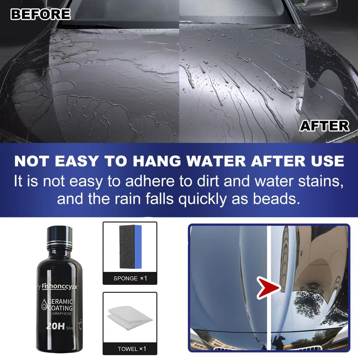 شمع تلميع طلاء السيارات 20H مض - مراجعة Car Wax Ceramic Coating وسعره