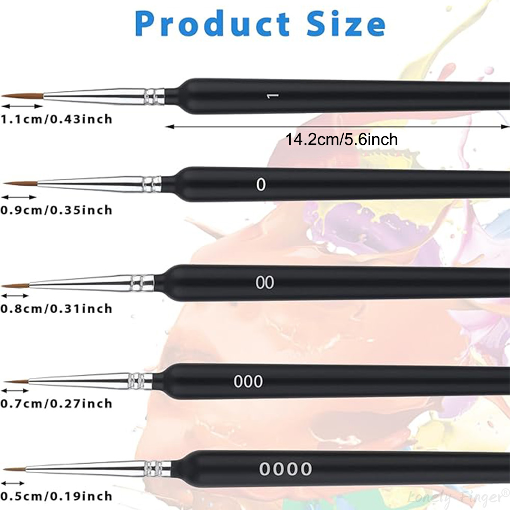 مجموعة فرش الطلاء 5/11 قطعة، ف - مراجعة Detailing Brush Set وسعره