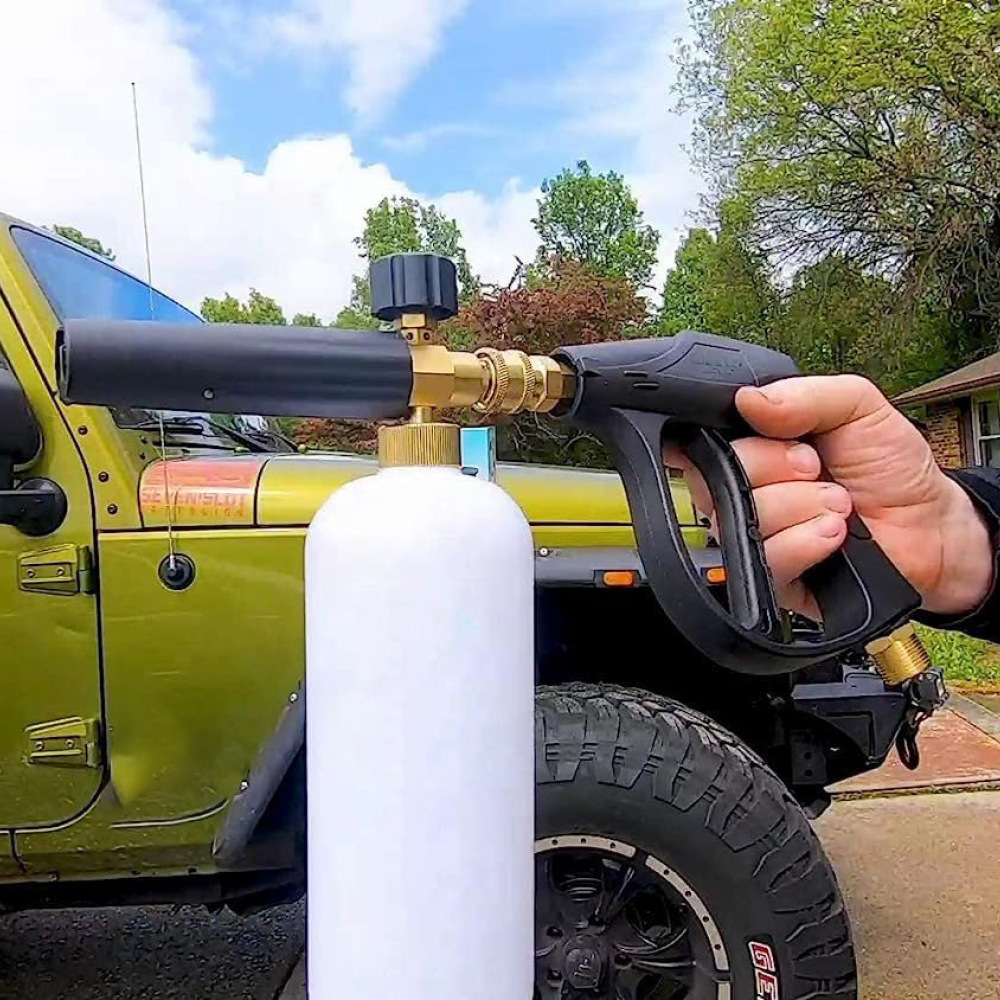بخاخ رغوة قابل للتعديل لغسيل ا - مراجعة Foam Cannon Car Wash وسعره