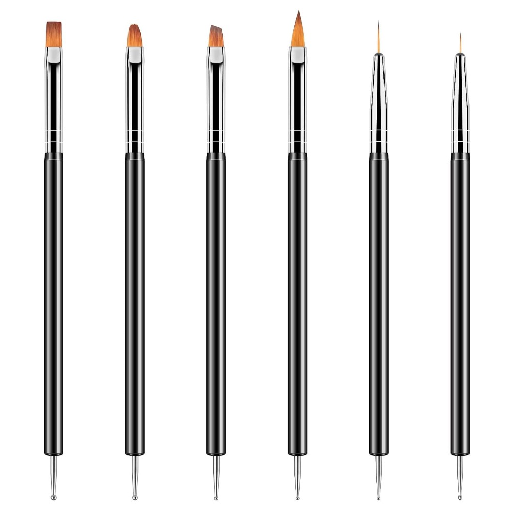أدوات تزيين الأظافر مزدوجة الط - مراجعة Detailing Brush Set وسعره