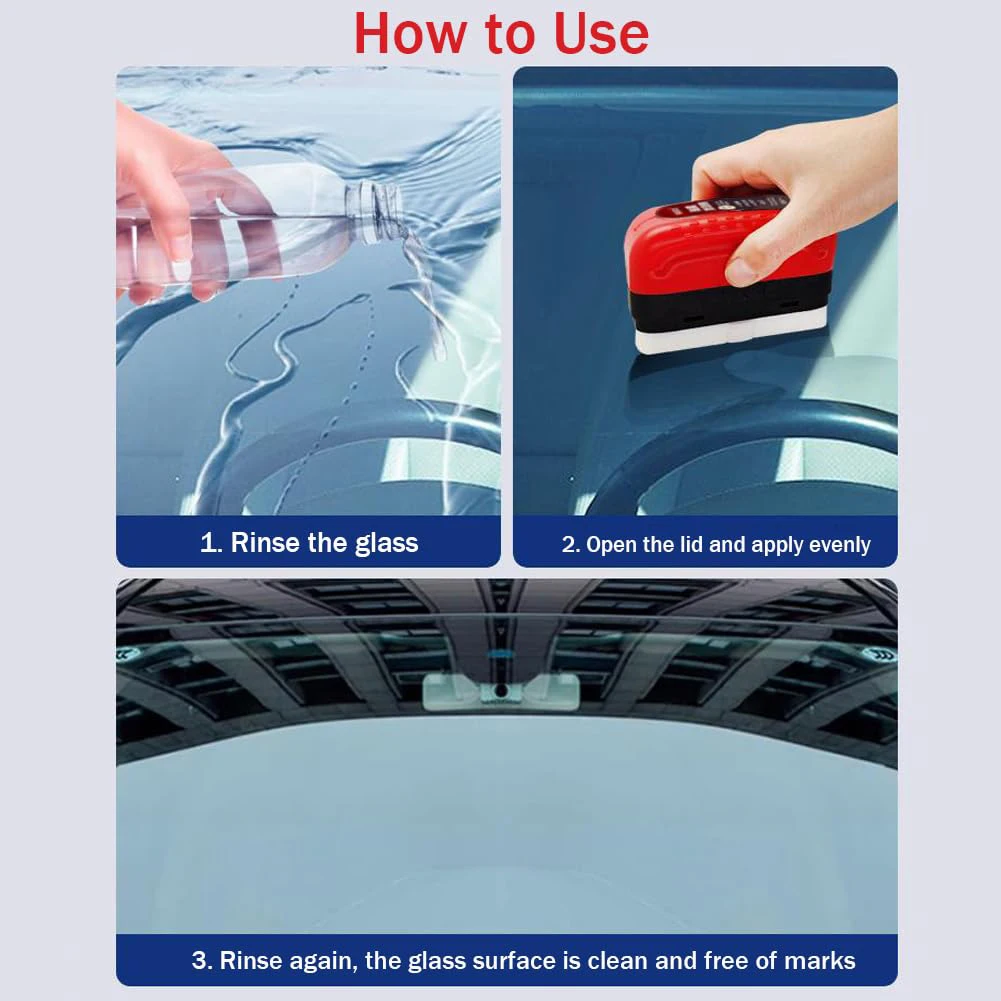 سيارة الزجاج النفط فيلم مزيل ا - مراجعة Car Cleaning Brush وسعره